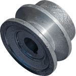 POLEA DE ALUMINIO 2.5" DE 1 RANURA EN B, CENTRO DE 5/8"