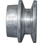 POLEA DE ALUMINIO 2.5" DE 1 RANURA EN B, CENTRO DE 5/8"