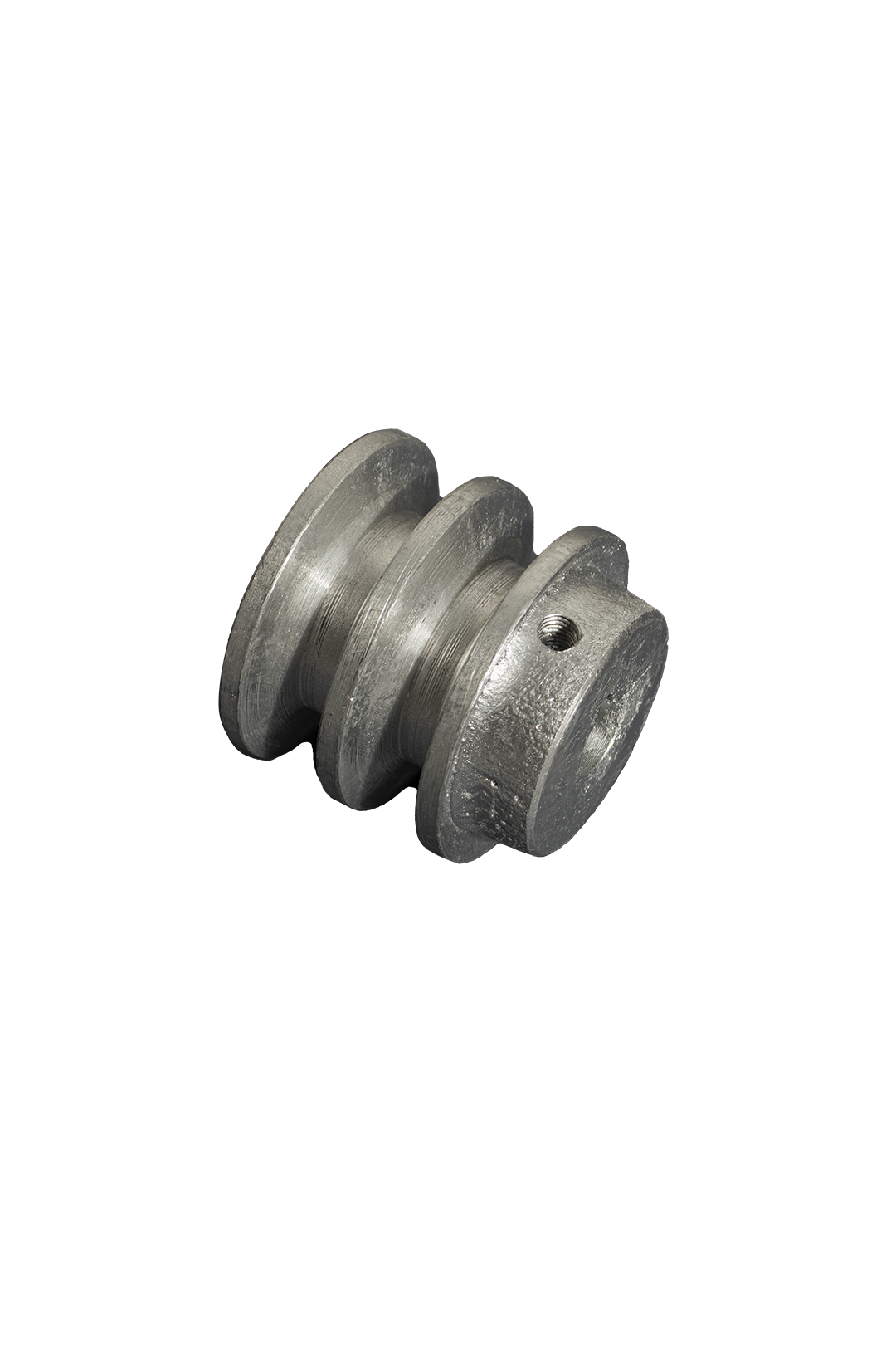 POLEA DE ALUMINIO 2.5" DE 2 RANURA EN B, CENTRO DE 5/8"