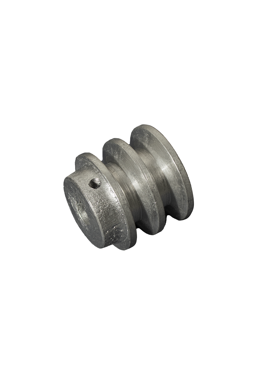 POLEA DE ALUMINIO 2.5" DE 2 RANURA EN B, CENTRO DE 5/8"
