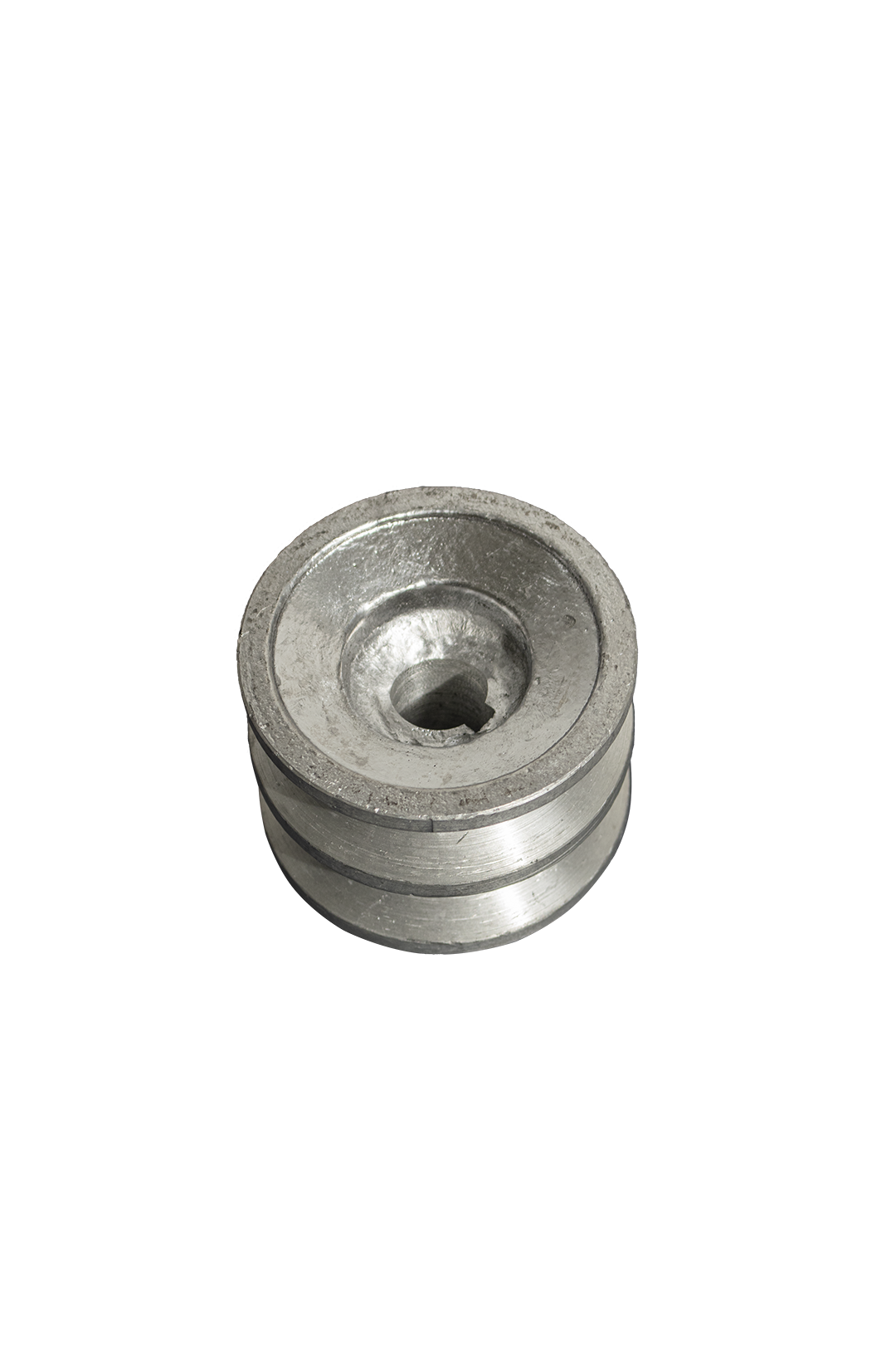 POLEA DE ALUMINIO 2.5" DE 2 RANURA EN B, CENTRO DE 5/8"