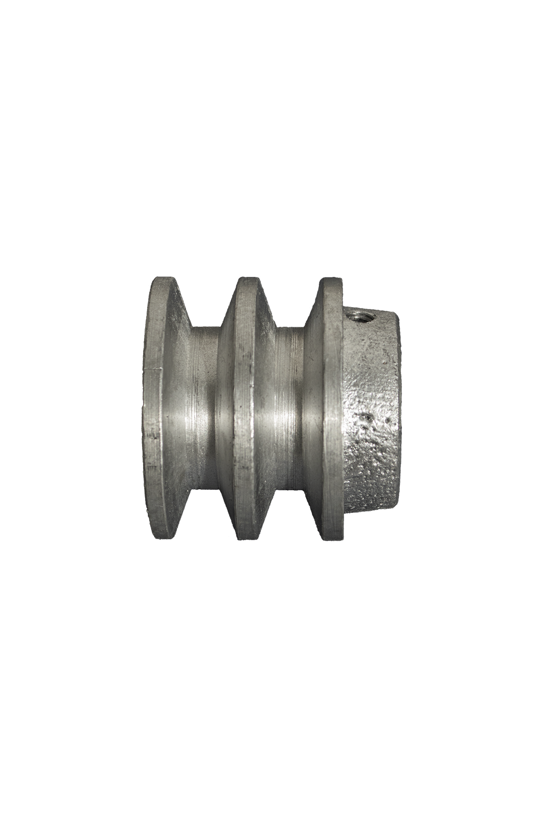 POLEA DE ALUMINIO 2.5" DE 2 RANURA EN B, CENTRO DE 5/8"