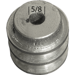 POLEA DE ALUMINIO 2.5" DE 2 RANURA EN B, CENTRO DE 5/8"