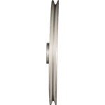 POLEA DE ALUMINIO 16" DE 1 RANURA EN B, CENTRO DE 1" REVOLVEDORA
