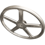 POLEA DE ALUMINIO 16" DE 1 RANURA EN B, CENTRO DE 1" REVOLVEDORA