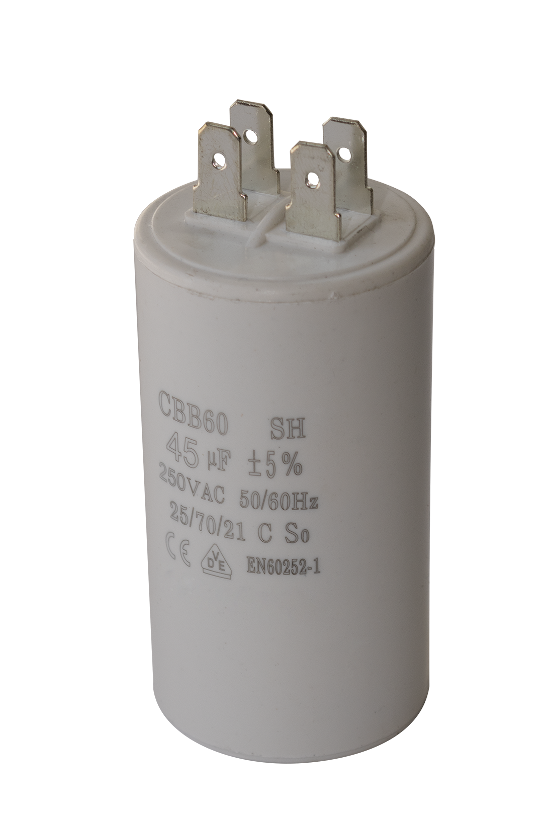 CAPACITOR REDONDO CON TERMINAL 20UF