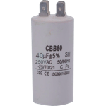 CAPACITOR REDONDO CON TERMINAL 40UF