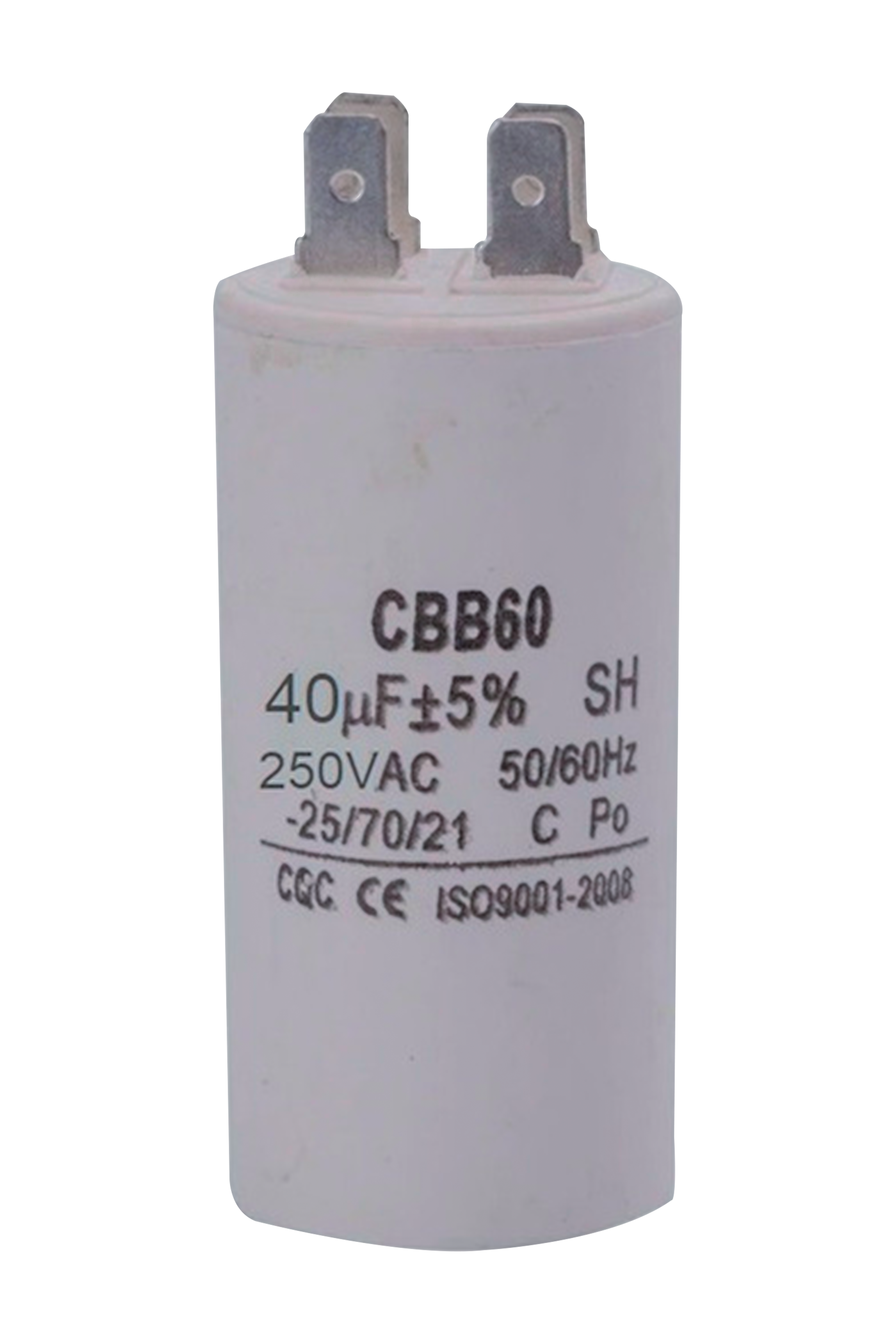 CAPACITOR REDONDO CON TERMINAL 40UF