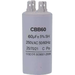 CAPACITOR REDONDO CON TERMINAL 60UF