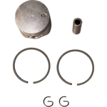 PISTON C/ ANILLOS MITSUBISHI 33CC 