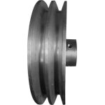 POLEA 7" ALUMINIO 2 RANURAS EN B CENTRO 1 1/8