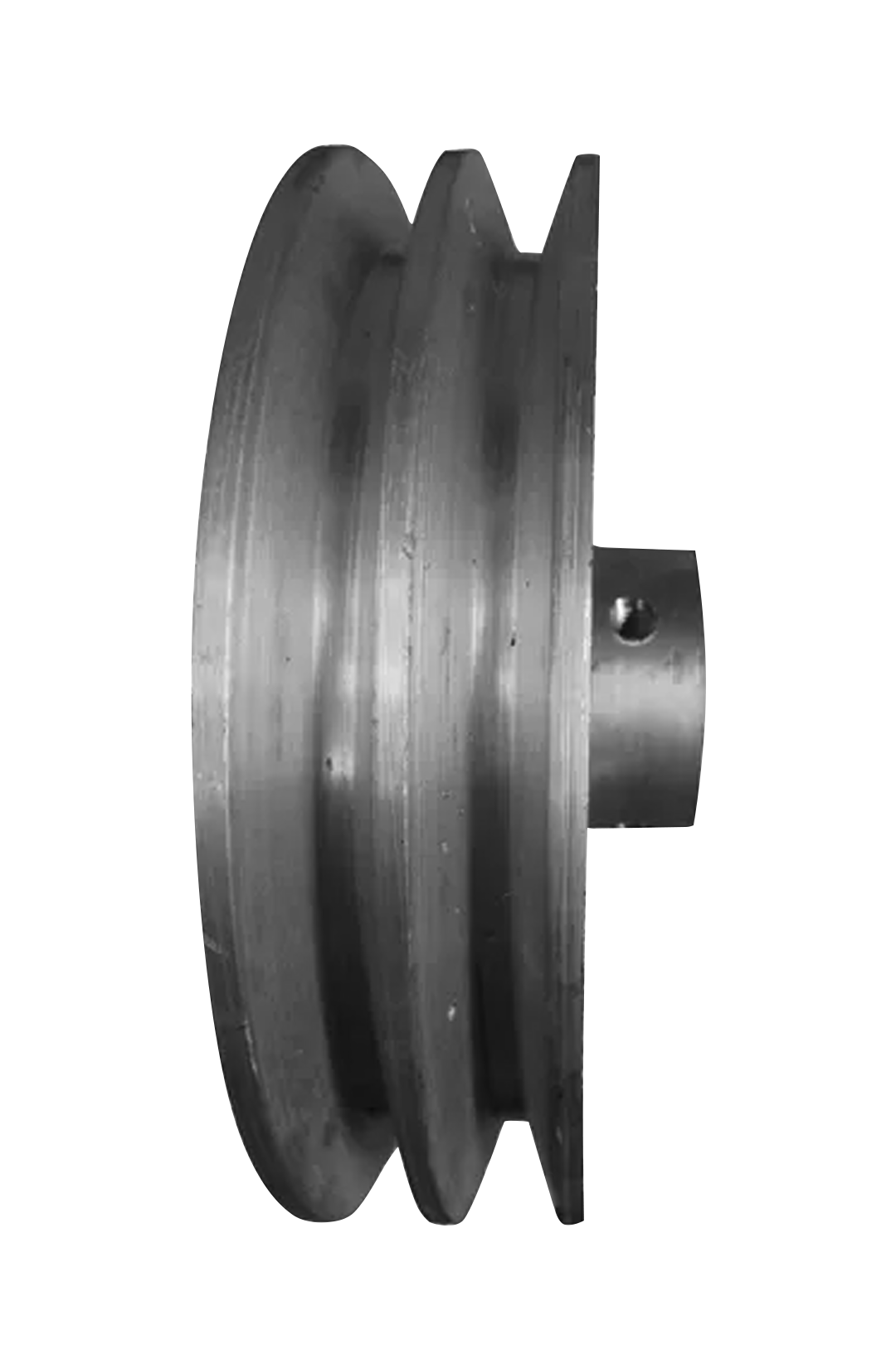 POLEA 7" ALUMINIO 2 RANURAS EN B CENTRO 1 1/8