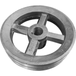 POLEA 7" ALUMINIO 2 RANURAS EN B CENTRO 1 1/8