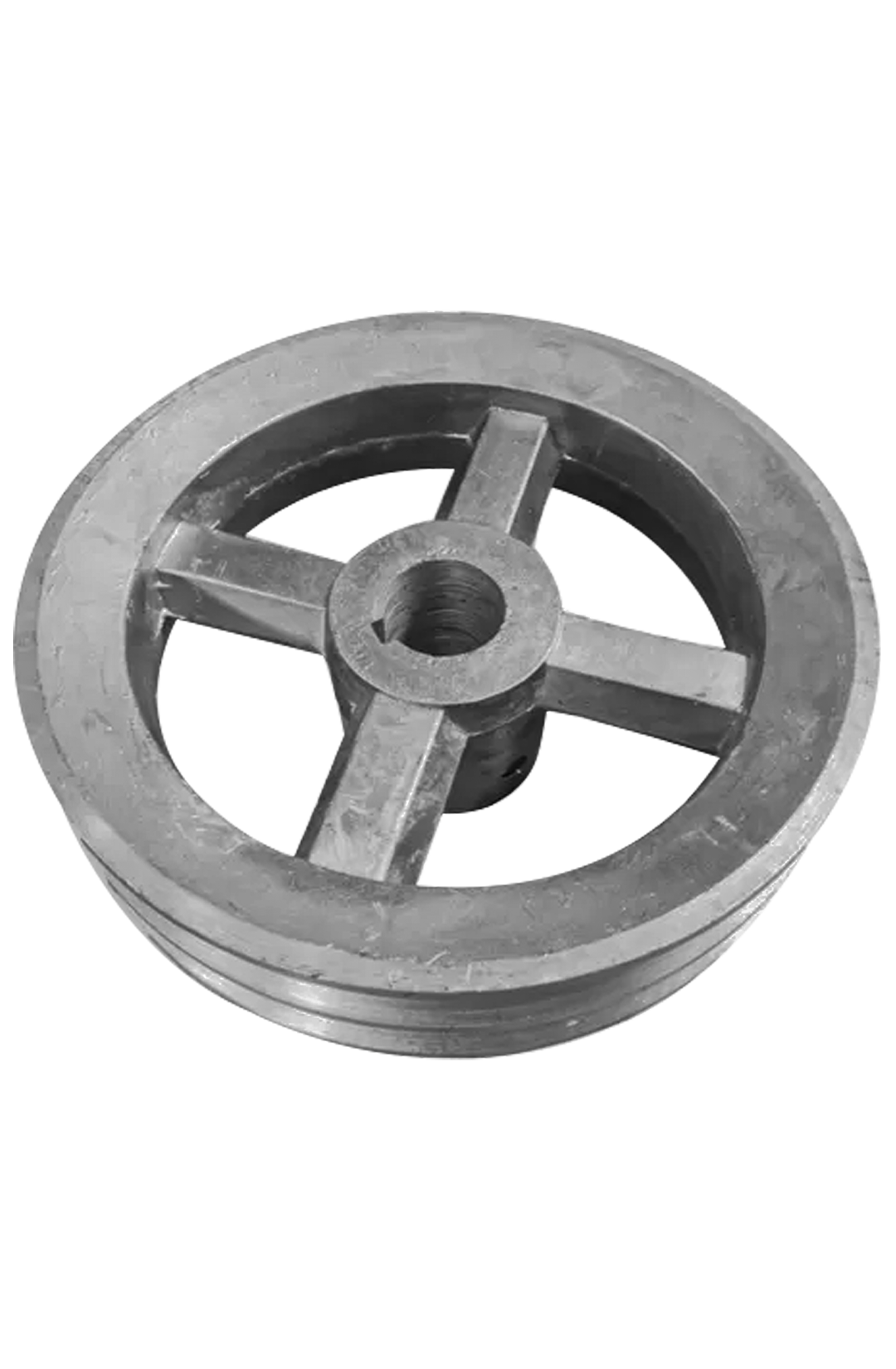 POLEA 7" ALUMINIO 2 RANURAS EN B CENTRO 1 1/8