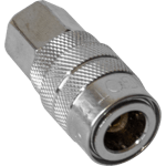 CONECTOR RAPIDO SENCILLO PLATEADO HEMBRA DE 1/4"