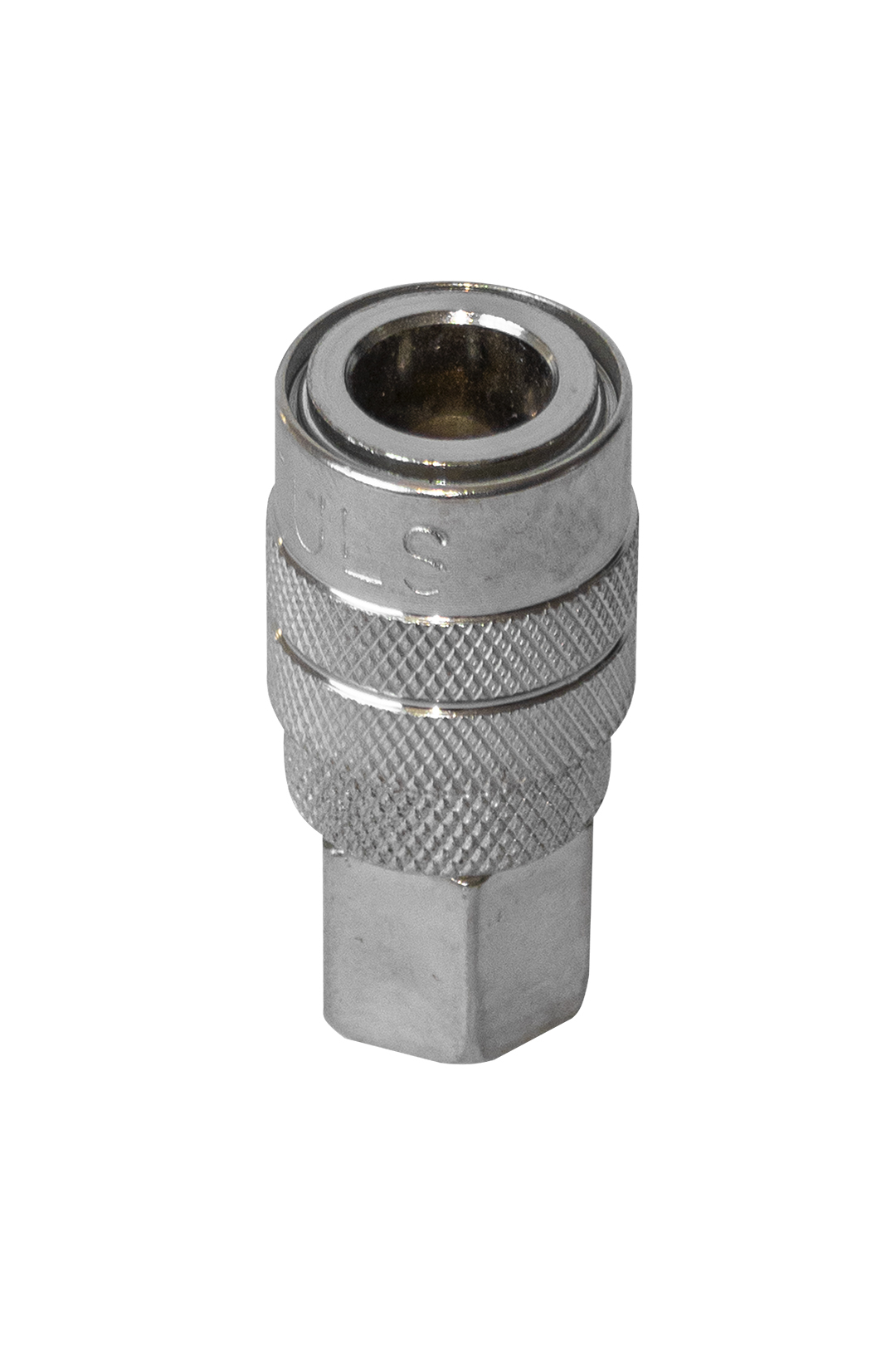 CONECTOR RAPIDO SENCILLO PLATEADO HEMBRA DE 1/4"
