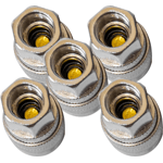 CONECTOR RAPIDO SENCILLO PLATEADO HEMBRA DE 1/4"